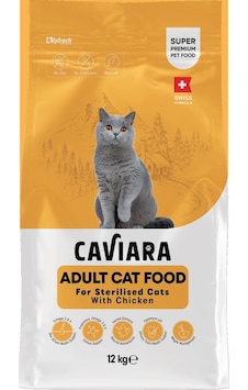 Caviara Tavuklu Yetişkin Kısır Kedi Maması 12 Kg Caviara Tavuklu Yetişkin Kısır Kedi Maması 12 Kg