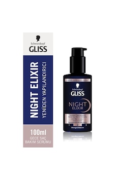 Gliss Night Elixir Yeniden Yapılandırıcı Gece Saç Bakım Serumu 9000101702286-6345 Gliss Night Elixir Yeniden Yapılandırıcı Gece Saç Bakım Serumu 9000101702286-6345