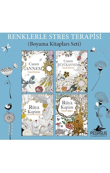 Renklerle Stres Terapisi - Boyama Kitapları Takım Set 4 Kitap Renklerle Stres Terapisi - Boyama Kitapları Takım Set 4 Kitap