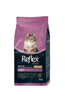 Reflex Plus Biftekli Kısırlaştırılmış Yetişkin Kedi Maması 15 Kg