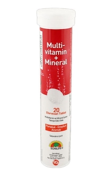 Sunlife Multivitamin Mineral Ginseng 20 Efervesan Tablet Sunlife Multivitamin Mineral Ginseng 20 Efervesan Tablet