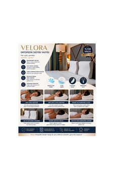 Velora Ortopedik Visco Boyun Destek Yastığı Ergonomik Uyku Yastığı Beyaz - 887320941 Beyaz Velora Ortopedik Visco Boyun Destek Yastığı Ergonomik Uyku Yastığı Beyaz - 887320941 Beyaz
