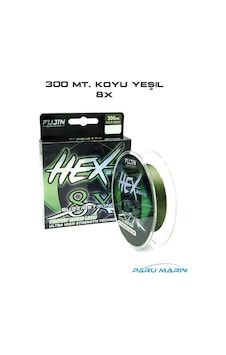 Fujin Hex Braid 8x 300mt Moss Green Pe İp Misina 0.16 MM