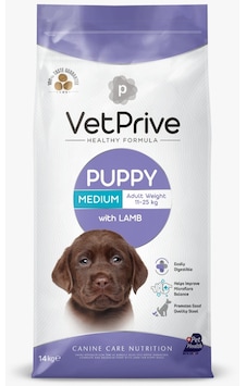 Vet Prive Kuzu Etli Medium Yavru Köpek Maması 14 KG Vet Prive Kuzu Etli Medium Yavru Köpek Maması 14 KG