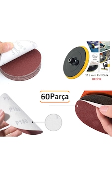 Venoa Cırt Zımpara Kağıdı 115 Mm Paket 60 Adet Venoa Cırt Zımpara Kağıdı 115 Mm Paket 60 Adet