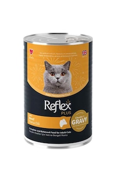 Reflex Plus Dana Etli Sos İçinde Et Parçacıklı Kedi Konservesi 400 Gr Reflex Plus Dana Etli Sos İçinde Et Parçacıklı Kedi Konservesi 400 Gr