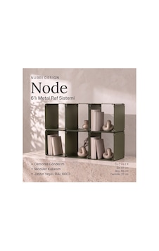 Node 6 Lı Modüler Metal Tv Ünitesi Açık Raflı Dekoratif Televizyon Sehpası Yeşil - 940100355 Yeşil Node 6 Lı Modüler Metal Tv Ünitesi Açık Raflı Dekoratif Televizyon Sehpası Yeşil - 940100355 Yeşil