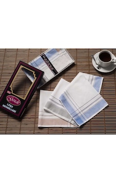 Siyah Kutulu 42x42 Cm Düzine 12 Adet Kumaş Mendil-gm 08 Beyaz Siyah Kutulu 42x42 Cm Düzine 12 Adet Kumaş Mendil-gm 08 Beyaz