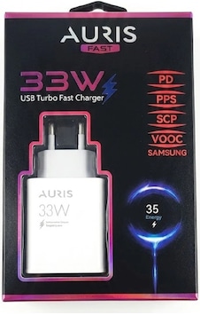Auris Ch33 Usb Şarj Başlığı 33 W Auris Ch33 Usb Şarj Başlığı 33 W