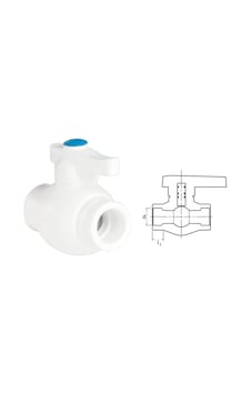 Ege Yıldız Pprc 40 Mm Küresel Vana Gri Standart
