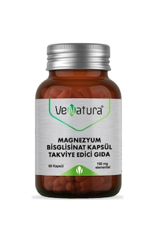 Venatura Magnezyum Bisglisinat Takviye Edici Gıda 60 Kapsül Venatura Magnezyum Bisglisinat Takviye Edici Gıda 60 Kapsül