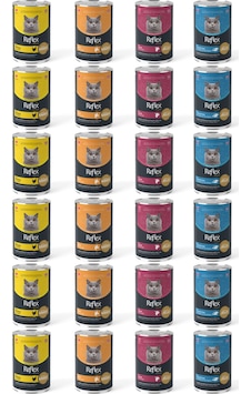 Reflex Plus Karışık Kedi Konservesi 24 x 400 G