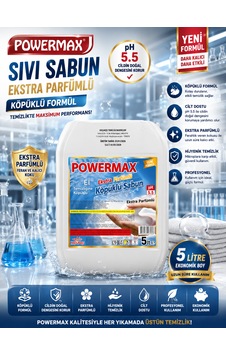 Powermax Extra Kremli Köpük Sabun 5 L El Temizlik Ürünü Powermax Extra Kremli Köpük Sabun 5 L El Temizlik Ürünü