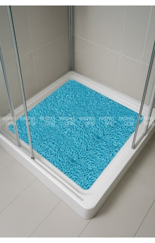 Banyo Paspası Duşa Kabin Paspası Su Sıçratmaz Paspas Kaydırmaz Paspas 50x50 Cm Turkuaz