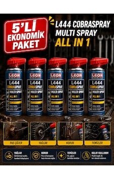 5 Adet Süper Güçlü Pas Sökücü Yağlayıcı Koruyucu Temizleyici 400 Ml Renk