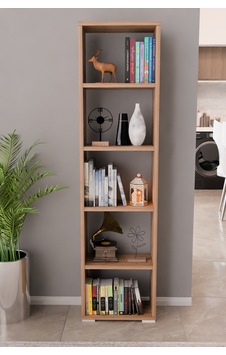 Nova Kitaplık Ofis Dekoratif Kitaplık Çok Amaçlı Raf Salon Kitaplık Atlantikçam Kahverengi Nova Kitaplık Ofis Dekoratif Kitaplık Çok Amaçlı Raf Salon Kitaplık Atlantikçam Kahverengi