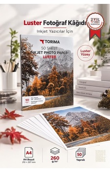 Delux Serisi Fotoğraf Kağıdı A4 Luster 260 Gr 21x30 50 Sayfa Yarı Mat Sunumlar Sunum Görsel Delux Serisi Fotoğraf Kağıdı A4 Luster 260 Gr 21x30 50 Sayfa Yarı Mat Sunumlar Sunum Görsel