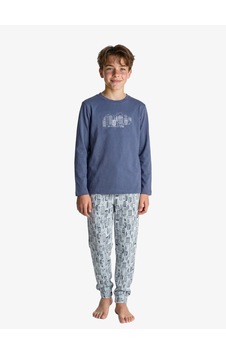 Blackspade Erkek Çocuk Pijama Takımı 41026 - İndigo Blackspade Erkek Çocuk Pijama Takımı 41026 - İndigo