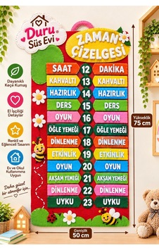 Zaman Çizelgesi Keçe Eğitim Metaryeli İlkokul Sınıf Meteryali 1.sınıf 2. Sınıf