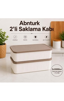 2'li Kapaklı Çizgili Asel Saklama Kabı Seti-sızdırmaz Vakumlu Erzak Ve Gıda Saklama Kabı Krem 2'li Kapaklı Çizgili Asel Saklama Kabı Seti-sızdırmaz Vakumlu Erzak Ve Gıda Saklama Kabı Krem