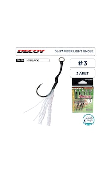 Decoy Dj-97 Fiber Light Tüylü Tekli Asist İğnesi 3 3 Adet Decoy Dj-97 Fiber Light Tüylü Tekli Asist İğnesi 3 3 Adet