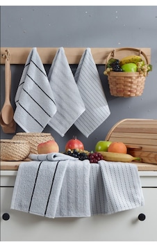 Sophia 6'lı 30x50 Cm Mutfak Havlusu Açık Gri Sophia 6'lı 30x50 Cm Mutfak Havlusu Açık Gri