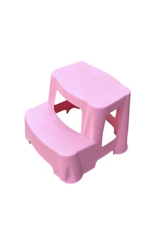 2 Katlı Çocuk Basamağı Pembe Plastik Pembe