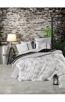 Newhome Raina/Siyah Tek Kişilik Nevresim Takımı Newhome Raina/Siyah Tek Kişilik Nevresim Takımı