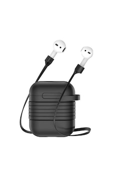 Baseus Apple Uyumlu Airpods İçin Strap Kulaklık Askısı+ Silikon Kılıf- 5775 Baseus Apple Uyumlu Airpods İçin Strap Kulaklık Askısı+ Silikon Kılıf- 5775