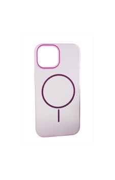 Apple iPhone Uyumlu 15 Pro Buzlu Magsaff Kapak Kılıf Pembe Apple iPhone Uyumlu 15 Pro Buzlu Magsaff Kapak Kılıf Pembe
