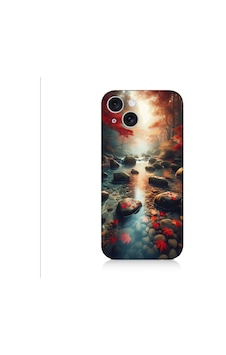 Apple Uyumlu iPhone 15 Plus Huzurlu Orman Desenli Silikon Kılıf Silikon Apple Uyumlu iPhone 15 Plus Huzurlu Orman Desenli Silikon Kılıf Silikon