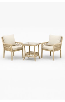 Oslo Raddan 1+1 Bistro Set Minderli 2 Kişilik Raddan Oturma Grubu Camlı Sehpa Bahçe Balkon Teras Set Cappuccino Cappuccino Oslo Raddan 1+1 Bistro Set Minderli 2 Kişilik Raddan Oturma Grubu Camlı Sehpa Bahçe Balkon Teras Set Cappuccino Cappuccino