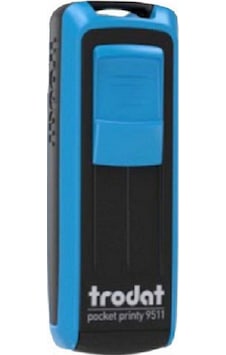 Trodat Cep Kaşe P4 38x14 MM Mavi - mavi Keçe 9511 Trodat Cep Kaşe P4 38x14 MM Mavi - mavi Keçe 9511