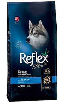 Reflex Plus Somonlu Orta ve Büyük Irk Yetişkin Köpek Maması 3 KG