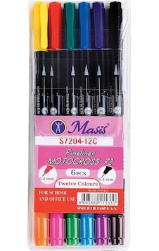6 Renk Keçeli Kalem Soft Pen Masis Fineliner Softpen Kalem 6 Renk 6 Renk Keçeli Kalem Soft Pen Masis Fineliner Softpen Kalem 6 Renk