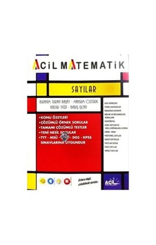 TYT Acil Matematik Sayılar Parlayan Ayraç Hediye