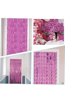 Ekstra Metalize Rose Gold Renk Disko Dikdörtgen Kesim Kapı Perdesi Dekorasyon 1x2 Metre Tdrtr Ekstra Metalize Rose Gold Renk Disko Dikdörtgen Kesim Kapı Perdesi Dekorasyon 1x2 Metre Tdrtr