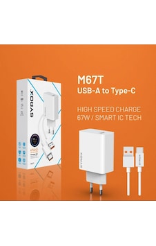 Syrox M67t 67w Hıgh Speed Charge / Smart Ic Tech Şarj Seti