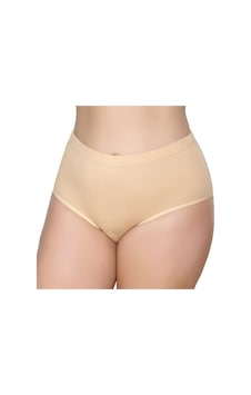 6'lı Kadın Bato Külot Geçme Lastik-gümüş 3040-3041 Bej