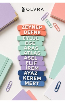 Kişiye Özel Kalem İsimliği 5 Li Paket Solvra Diğer