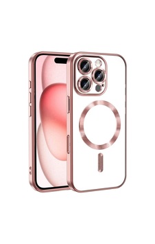 Teknomoda Apple iPhone 16 Pro Kılıf Kamera Lens Korumalı Renkli Magsafe Şarj Uyumlu Şeffaf Silikon Rose Gold Teknomoda Apple iPhone 16 Pro Kılıf Kamera Lens Korumalı Renkli Magsafe Şarj Uyumlu Şeffaf Silikon Rose Gold