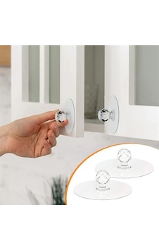 Go İthalat 2 Adet Kristal Kendiliğinden Güçlü Yapışkanlı Kulp Askısı Tutma Kolu Beyaz - Şeffaf Go İthalat 2 Adet Kristal Kendiliğinden Güçlü Yapışkanlı Kulp Askısı Tutma Kolu Beyaz - Şeffaf