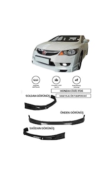 Honda Civic Fd6 Makyajlı Kasaya Uyumlu Boyasız Plastik Mugen Ön Ek Honda Civic Fd6 Makyajlı Kasaya Uyumlu Boyasız Plastik Mugen Ön Ek