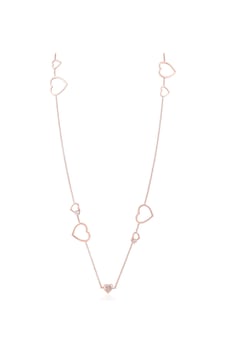 Kuyumcudukkani Zincirli Taşlı "kalplerimiz"kolye-37229-r-w-37229-r-w Rose Gold Kuyumcudukkani Zincirli Taşlı "kalplerimiz"kolye-37229-r-w-37229-r-w Rose Gold