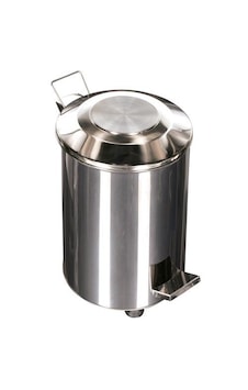 50 Litrelik Pedallı Çöp Kovası Metalik Gri 50 Litrelik Pedallı Çöp Kovası Metalik Gri