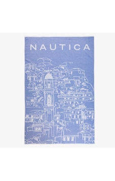 Nautica Unisex Mavi Desenli Havlu Desenli N65tw02t