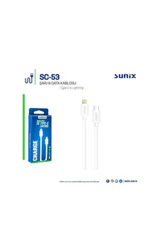 Sunix Sc-53 Type-C To Apple Uyumlu iPhone Kablo 1 Metre