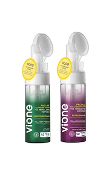 Vione 2 Li Set-1 Yüz Temizleme Köpüğü 150ml Özel Fırçalı