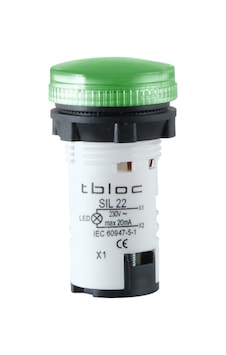 Tbloc Sıl22-24 Yeşil Sinyal Lambası Led 24v Tbloc Sıl22-24 Yeşil Sinyal Lambası Led 24v