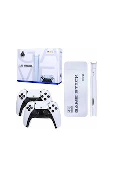 Game Stick 4k Retro Çift Kollu Atari Oyunlari +20000 Oyunlu Konsol Nostalji - Teolsa9798-6151
